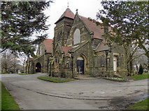 SJ7693 : Urmston Cemetery Chapel by David Dixon