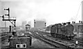 Main lines northward from Saltley station, with 4F 0-6-0 passing