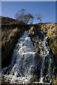 NR4174 : Waterfall at mouth of Allt Bhachlaig, Islay by Becky Williamson