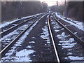 Railway line leading to Roydon station