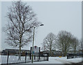 Tring School in the snow