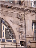 TQ3179 : Waterloo Station: entrance archway showing destinations served by Christopher Hilton