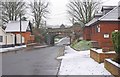 Hewell Road looking south to railway bridge, Barnt Green