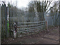 Gates blocking disused GWR Highworth branch line