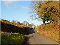 Old Hereford Road heads away from Abergavenny