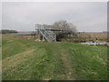 TL5377 : Footbridge over Braham Dock by Hugh Venables