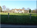 Nether Compton: village green and two cottages