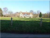 ST5917 : Nether Compton: village green and two cottages by Chris Downer
