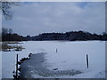 TQ1632 : Frozen Mill Pond by Peter Holmes