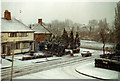 Park View Road and Hill Top Road in Snow 1973