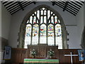 SJ3058 : Stained glass window, St Cynfarch by Eirian Evans