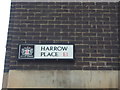 Street sign, Harrow Place E1