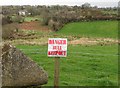 Beware of the Bull Warning alongside the Crossan Road