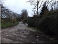 Footpath and track to Buckland Farm