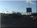 Roundabout on Colnbrook Bypass and London Road