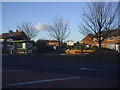 Houses on Fox Road from London Road, Langley