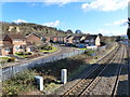 Railway towards Stroud, Swindon and London, from Stonehouse station footbridge