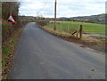 10% descent ahead on the road from Grosmont to Kentchurch