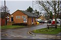 Sandy car park and public toilets