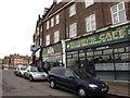 Shops and flats south of Apex Corner