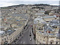 View north from Bath Abbey tower