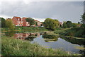 Houses reflected in the River Gipping