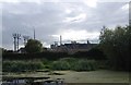 Electrical sub-station on the banks of the River Gipping