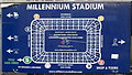 ST1876 : Millennium Stadium plan, Cardiff by Jaggery