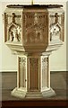 St Barnabas, Merton Road, Southfields - Font