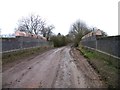 Folly Hall lane over railway test track