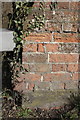 Benchmark on the railway bridge at Appleford station