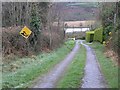 X0882 : Curious sign on country road by Hywel Williams