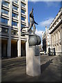  : Statue to Yuri Gagarin on the British Council Plaza by Marathon