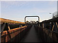 A footbridge over the train line at Kirk Sandall