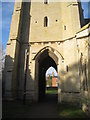 Footpath through the tower