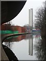 TQ2581 : Reflection of Trellick Tower by Christine Johnstone