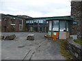 The reception area at the closed Laura Ashley factory, Carno