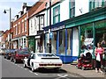 TF4066 : High Street, Spilsby - Panorama #1 of 2 by Dave Hitchborne