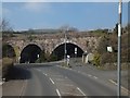 Railway viaduct in the centre of Bittaford