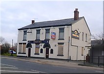 SJ9296 : The Hooley Hill Public House - Closed & Boarded by Anthony Parkes