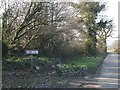 Road passing East Ford Farm (aka Animal Tracks)