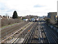 Railway tracks west of Dollis Hill tube station