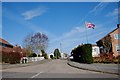 Flying the Flag in Peel Close, Drayton Bassett