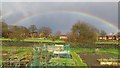 Rainbow over Craggwood allotments