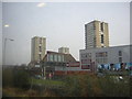 TQ2380 : High-rise blocks, from the West London Line by Christopher Hilton