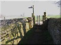 Footpath on edge of Sherborne village