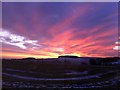 SN2312 : Winter Sunrise Over Pantyrhuad Farm by Peter Morgan