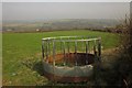 SX3483 : Animal feeder near Stourscombe by Derek Harper