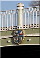 SO8352 : Coat of Arms, Powick Bridge by Philip Halling