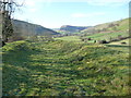 Sunken pathway or ditch skirting New Radnor Castle